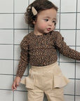 Little Foxx – Leopard Shirring Tee