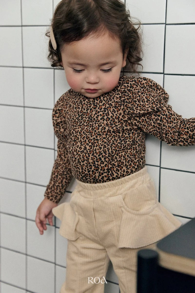 Little Foxx – Leopard Shirring Tee