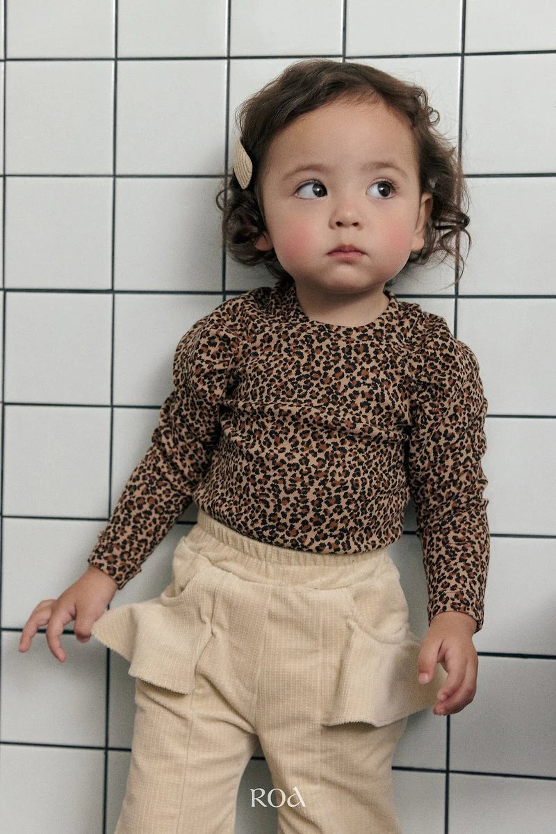 Little Foxx – Leopard Shirring Tee