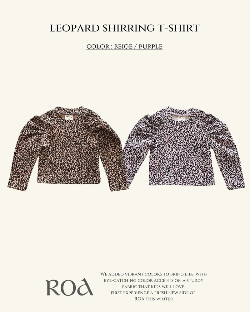 Little Foxx – Leopard Shirring Tee