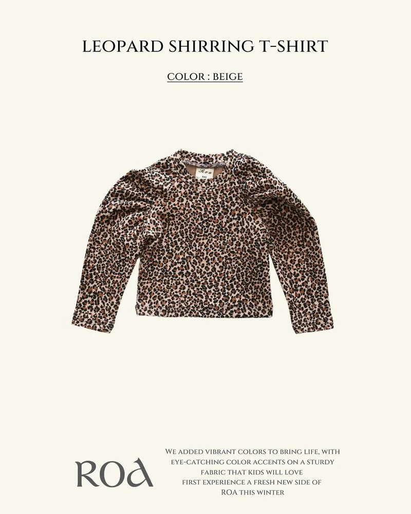 Little Foxx – Leopard Shirring Tee