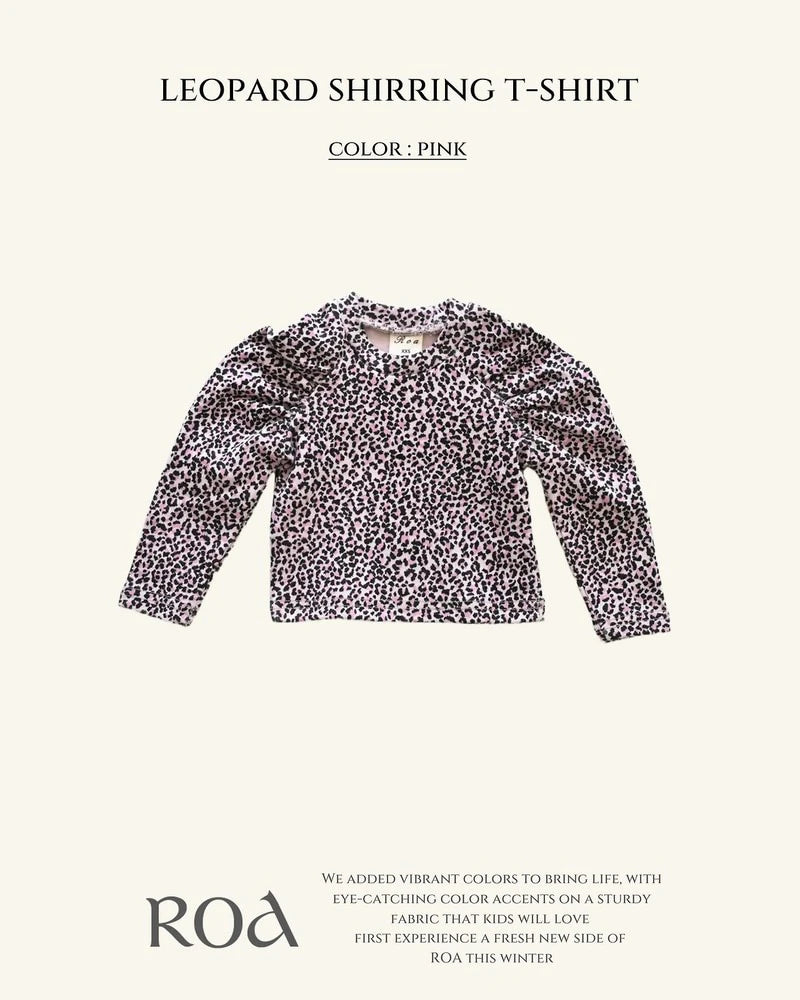 Little Foxx – Leopard Shirring Tee