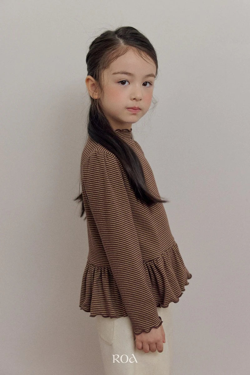 Little Foxx – Nana Striped Half-neck Tee