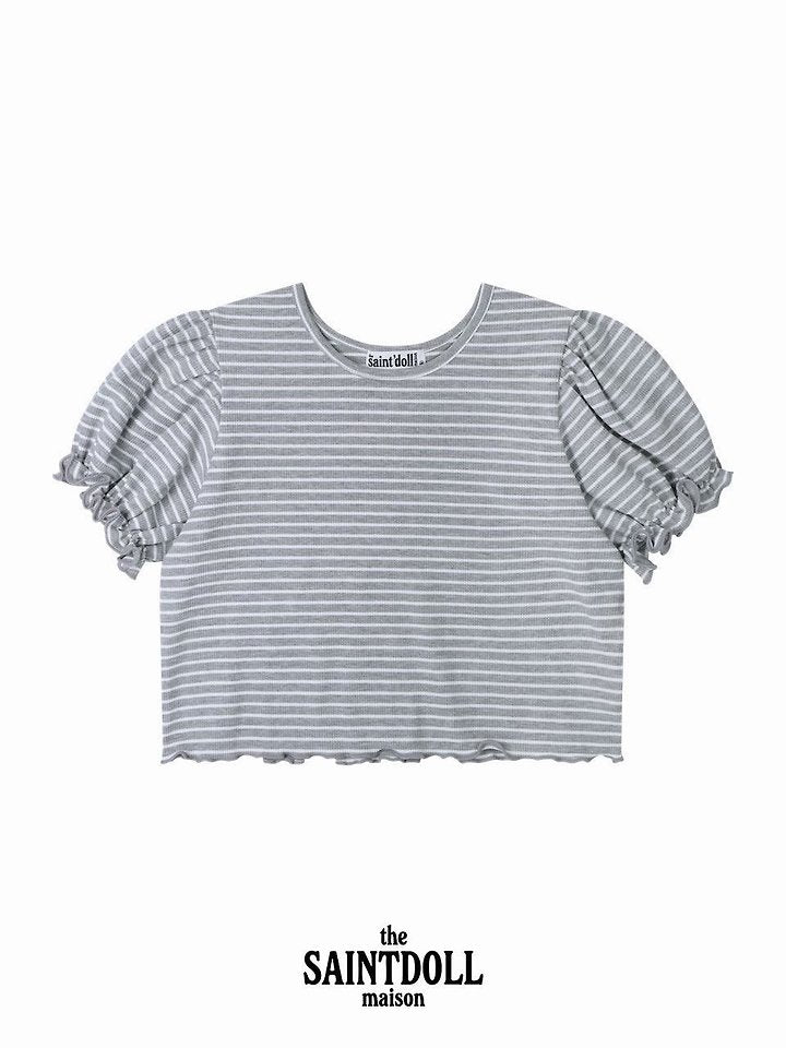 Little Foxx – Stripe Frill Tee