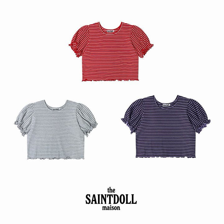 Little Foxx – Stripe Frill Tee