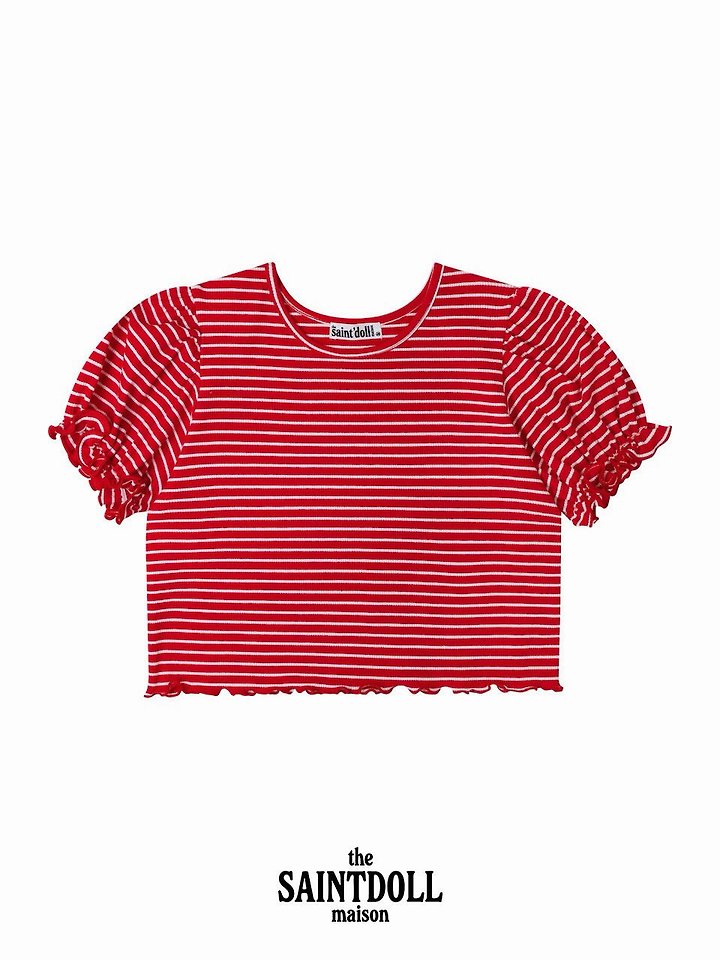 Little Foxx – Stripe Frill Tee