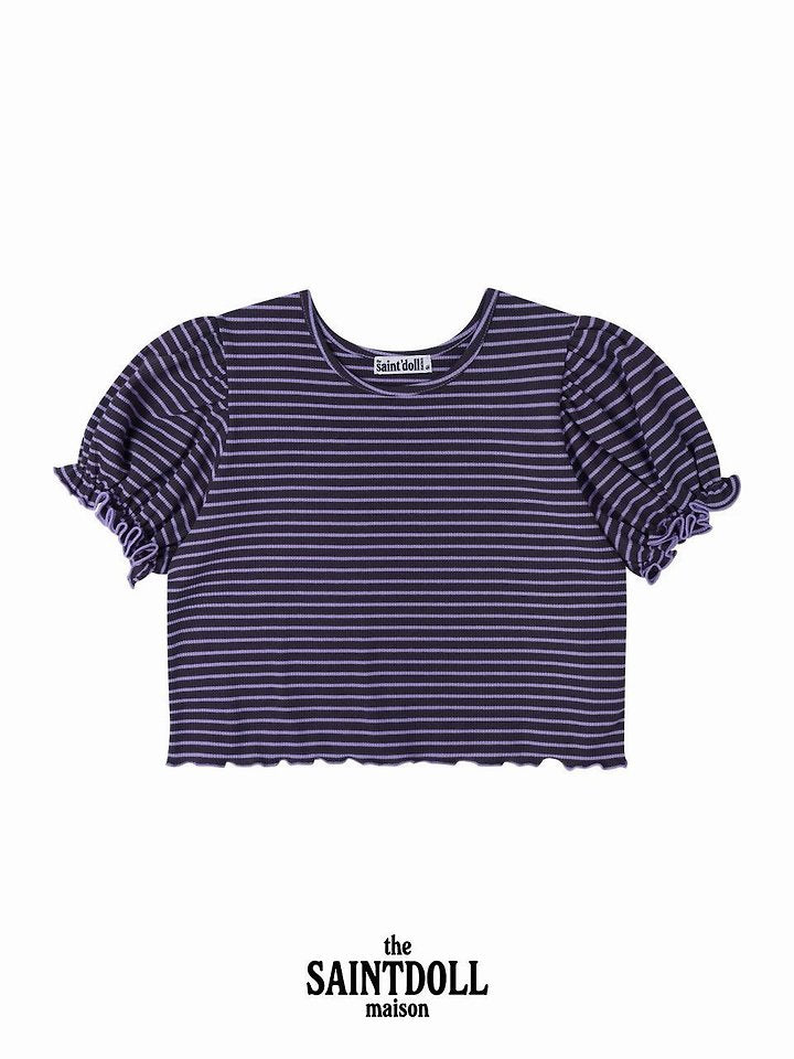 Little Foxx – Stripe Frill Tee