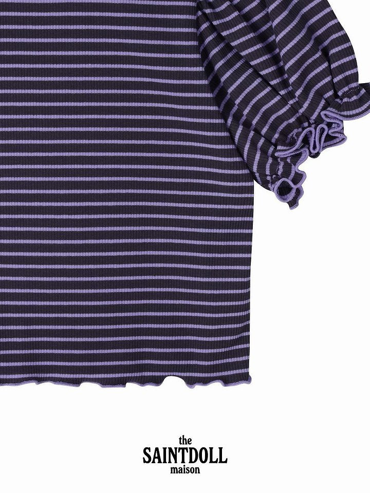 Little Foxx – Stripe Frill Tee