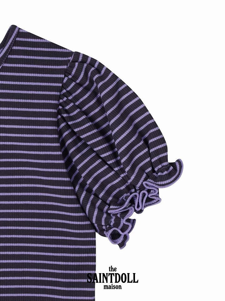 Little Foxx – Stripe Frill Tee