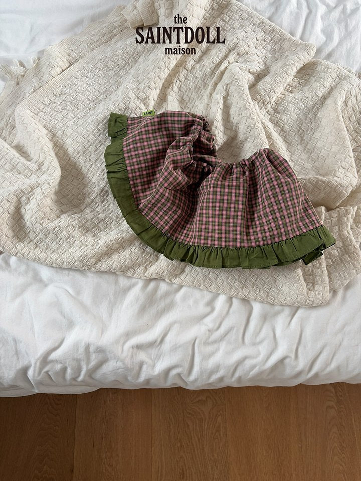 Little Foxx – Check Chip Frill Skirt