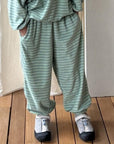 Little Foxx – Terry Striped Jogger Pants