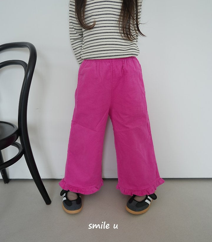 Little Foxx – Corduroy Frill Pants