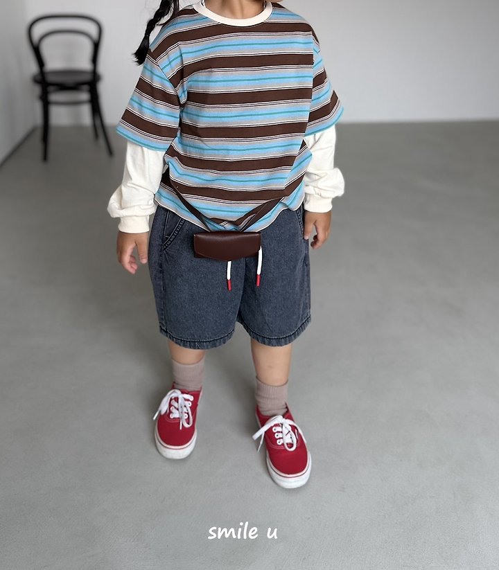 Little Foxx – String Midi Denim Pants
