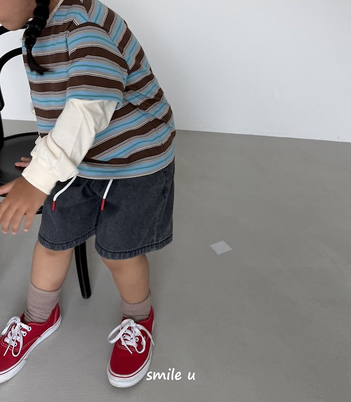 Little Foxx – String Midi Denim Pants