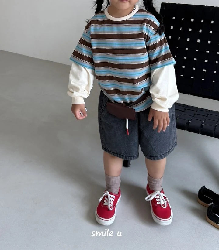 Little Foxx – Crayon Stripe Tee