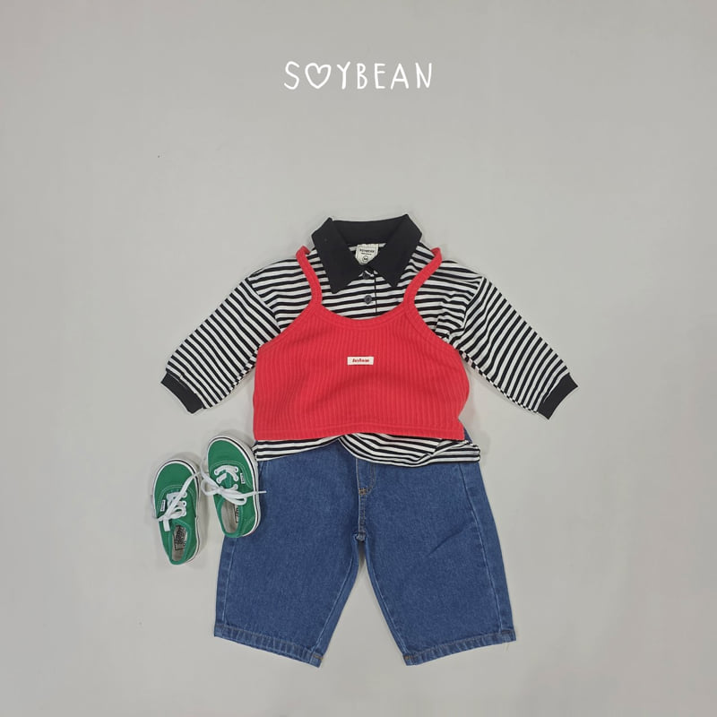 Little Foxx – Striped Collar Sweatshirt