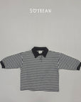 Little Foxx – Striped Collar Sweatshirt