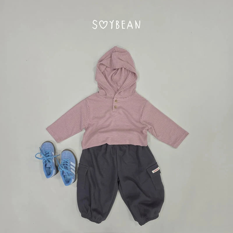Little Foxx – Striped Button Hoodie