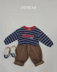 Little Foxx – Button Striped Tee