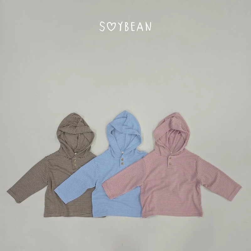 Little Foxx – Striped Button Hoodie