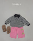 Little Foxx – Striped Collar Sweatshirt