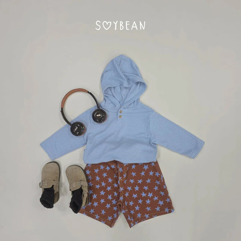 Little Foxx – Striped Button Hoodie