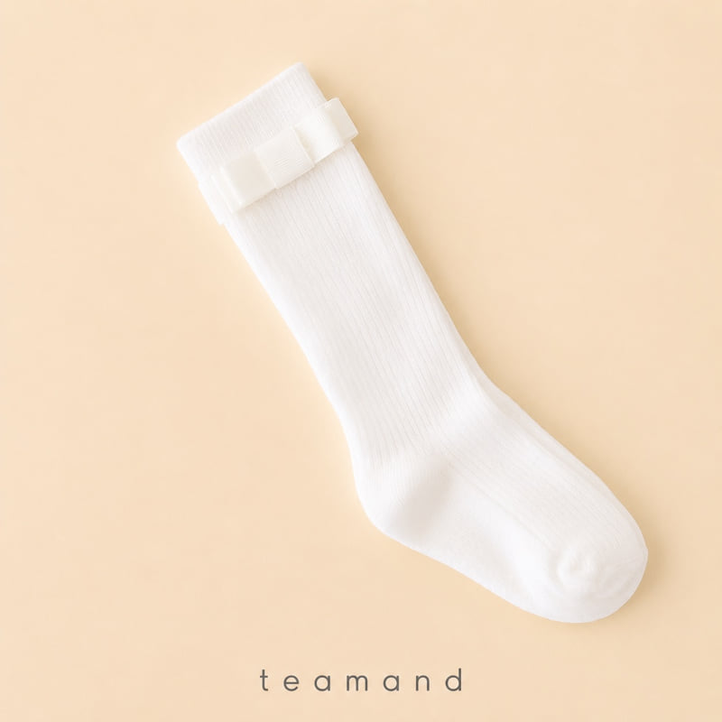 Little Foxx – Ribbon Ribbed Knee Socks
