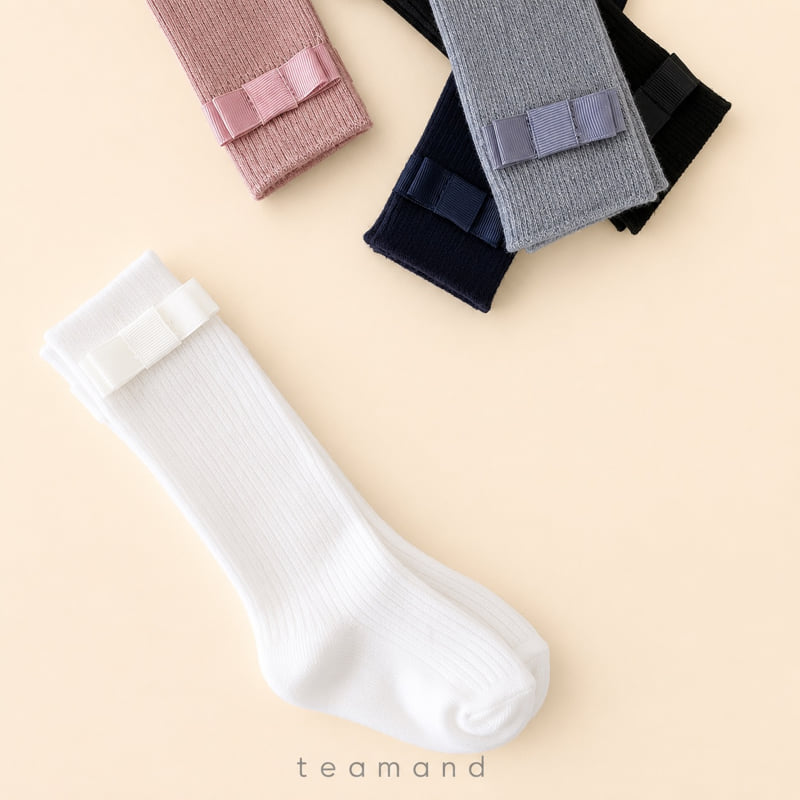 Little Foxx – Ribbon Ribbed Knee Socks