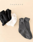 Little Foxx – Ribbed Plain Sock Set Mom Couple