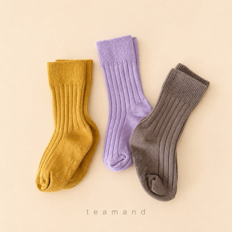Little Foxx – Ribbed Mocha Sock Set Mom Couple