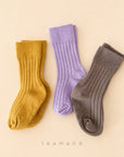 Little Foxx – Ribbed Mocha Sock Set Mom Couple