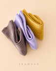 Little Foxx – Ribbed Mocha Sock Set Mom Couple