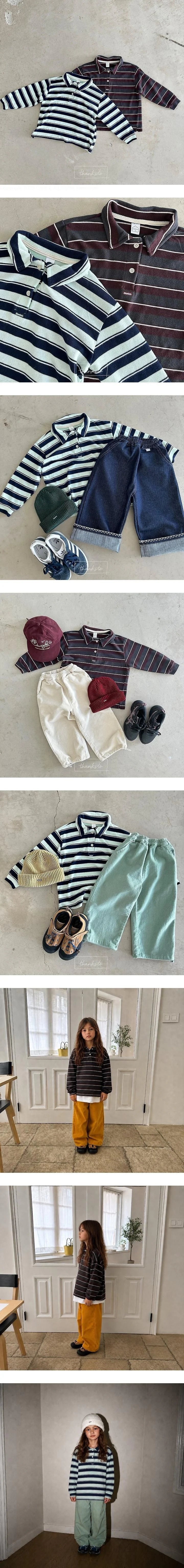 Little Foxx – Striped Collar Tee