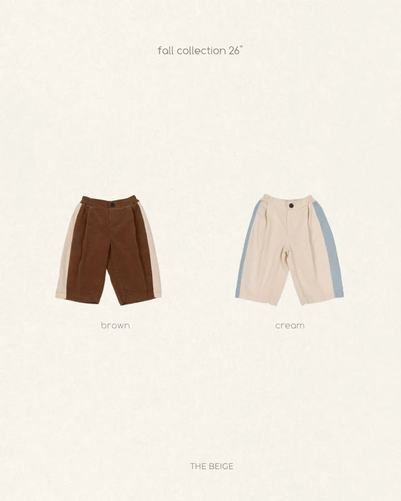 Little Foxx – Contrast Corduroy Pants