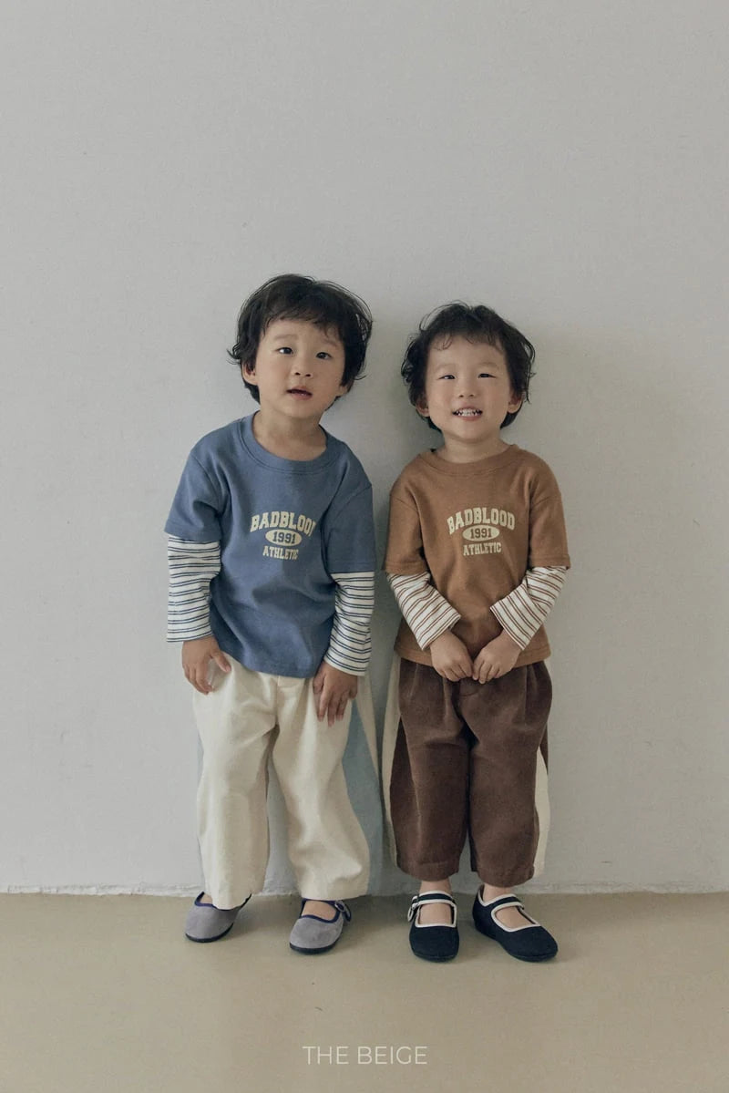 Little Foxx – Contrast Corduroy Pants