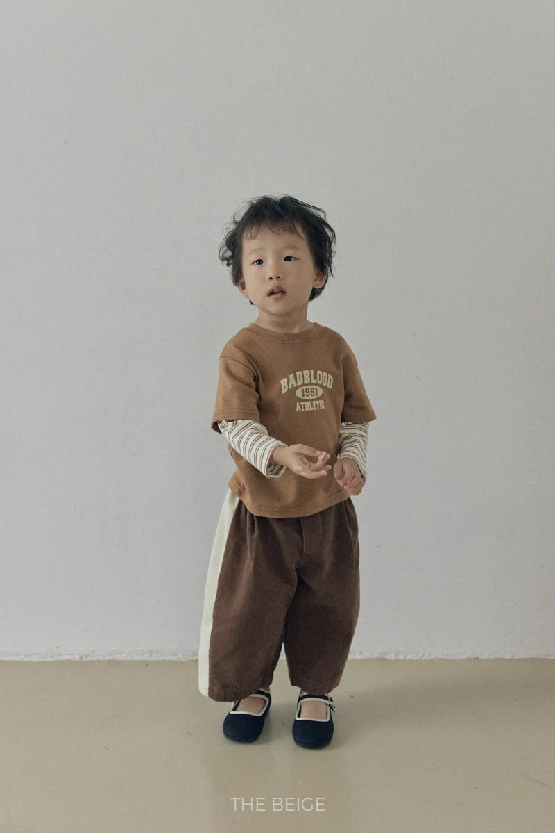 Little Foxx – Contrast Corduroy Pants