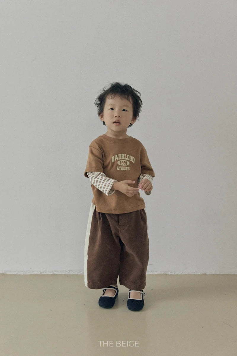 Little Foxx – Contrast Corduroy Pants