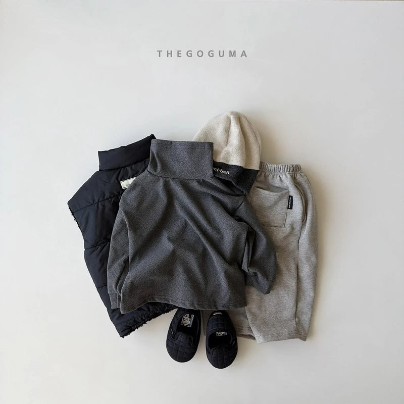 Little Foxx – Solid Stretch Turtleneck Tee