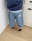 Little Foxx – Barrel Fleeced Denim Pants