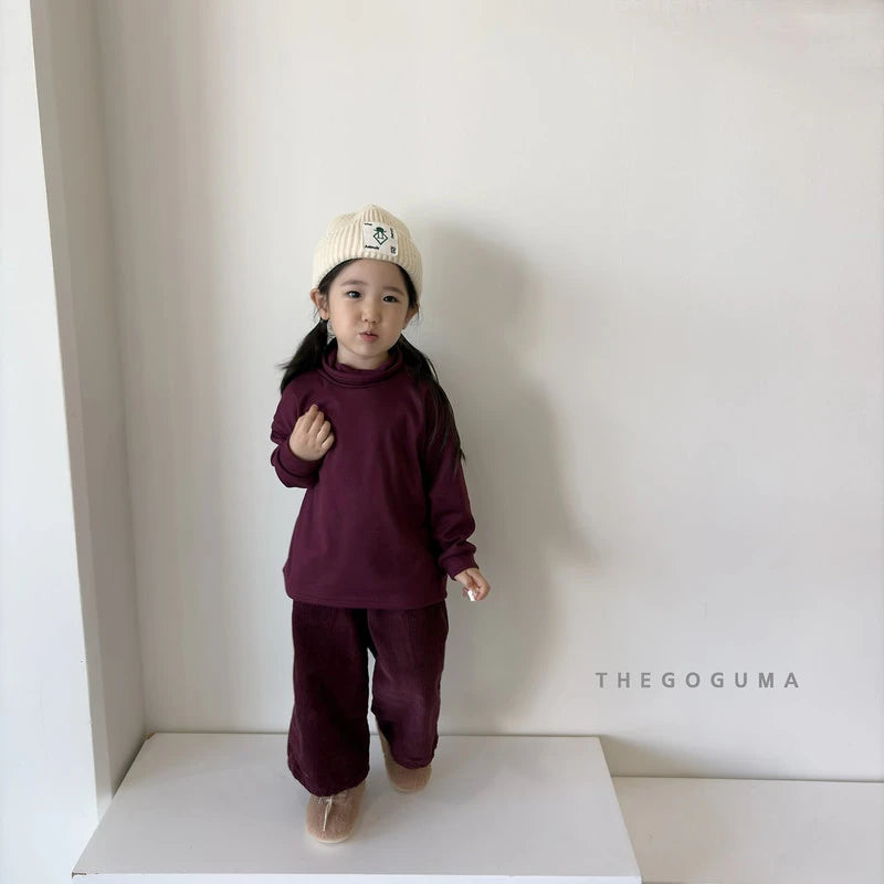 Little Foxx – Solid Stretch Turtleneck Tee