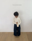 Little Foxx – Point Pleats Fleeced Denim Pants
