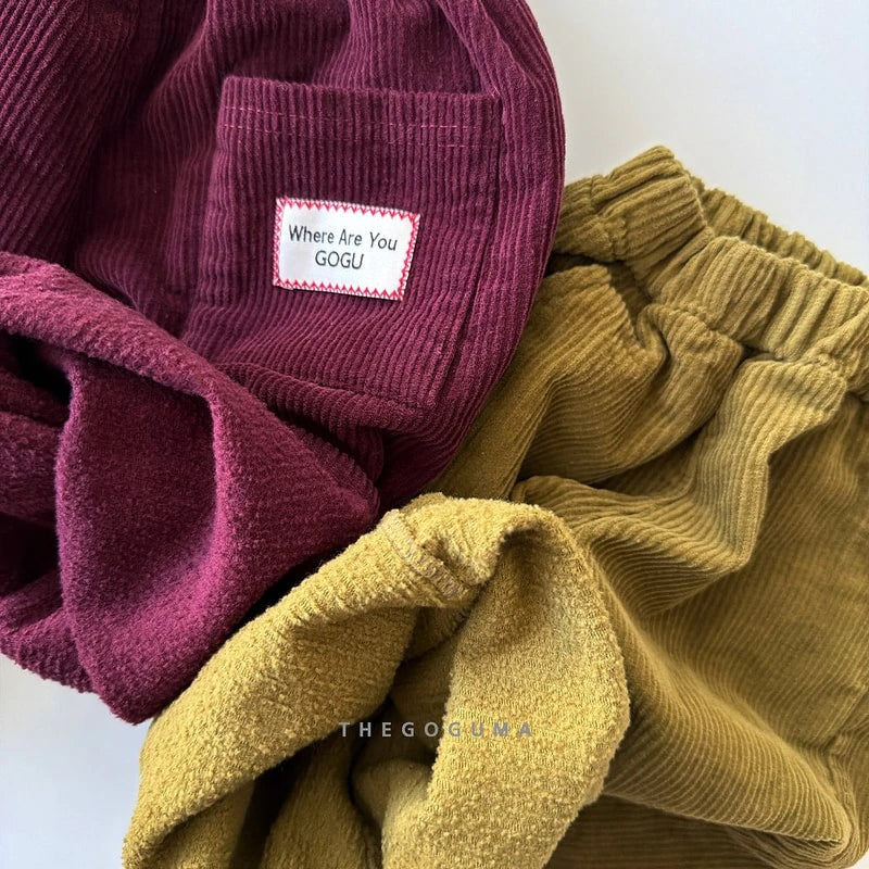 Little Foxx – Color Corduroy Fleeced Pants