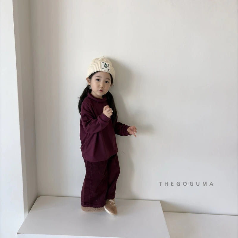 Little Foxx – Solid Stretch Turtleneck Tee