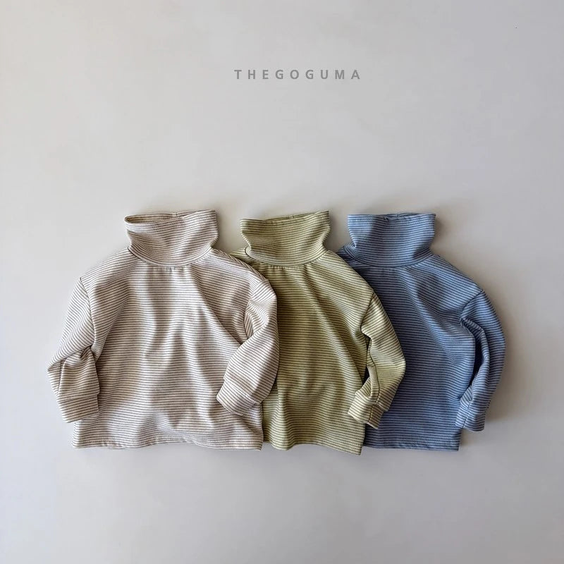 Little Foxx – Multi Striped Turtleneck Tee