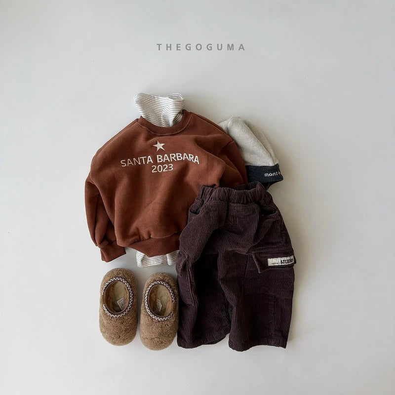Little Foxx – Corduroy Cargo Fleeced Pants