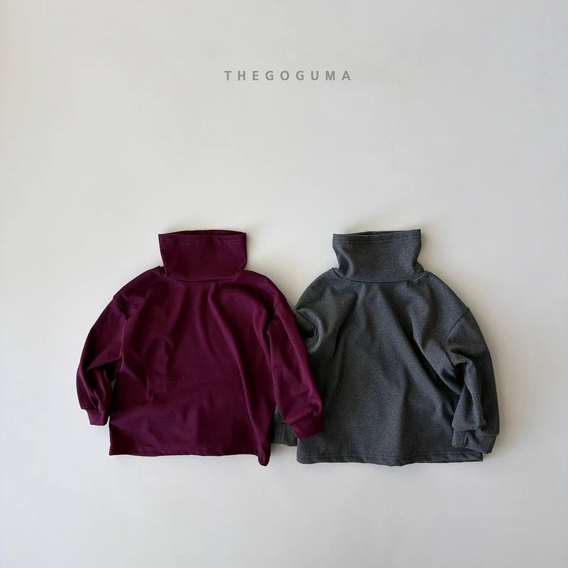 Little Foxx – Solid Stretch Turtleneck Tee