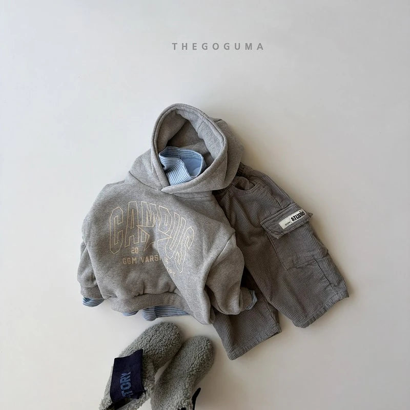 Little Foxx – Corduroy Cargo Fleeced Pants