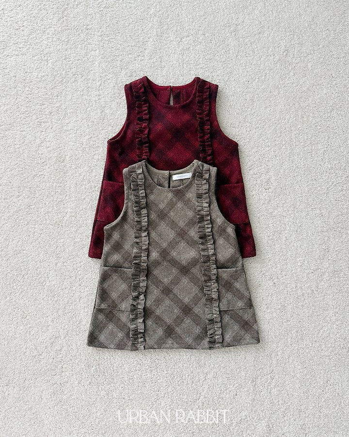 Little Foxx – Check Frill Dress