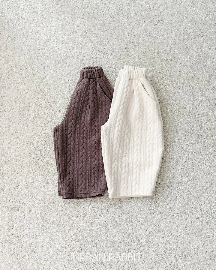 Little Foxx – Cable Quilting Pants
