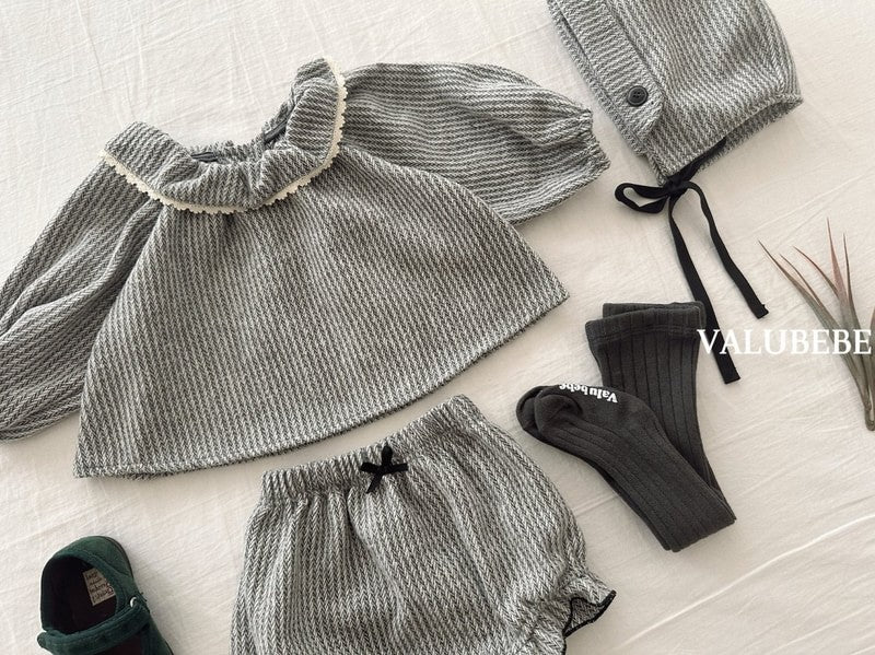 Little Foxx – Herringbone Frill Pumpkin Pants